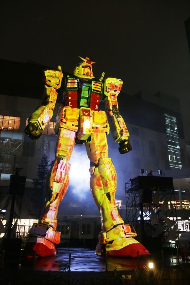 実物大ガンダムでプロジェクションマッピング！フォトギャラリー（4枚目）