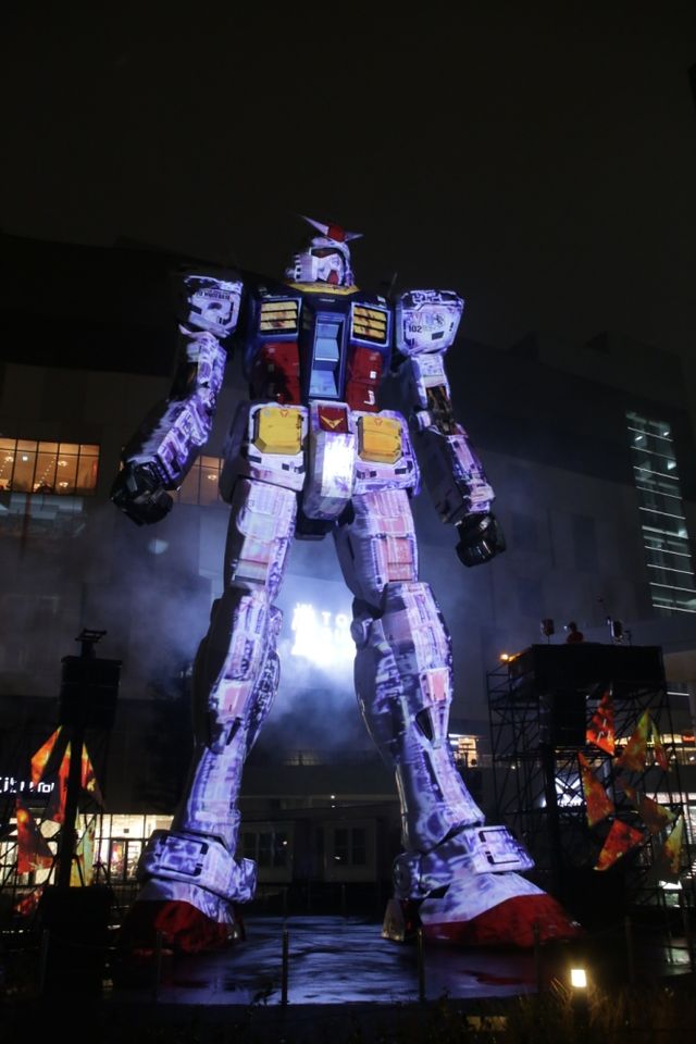 実物大ガンダムでプロジェクションマッピング！フォトギャラリー（6枚目）