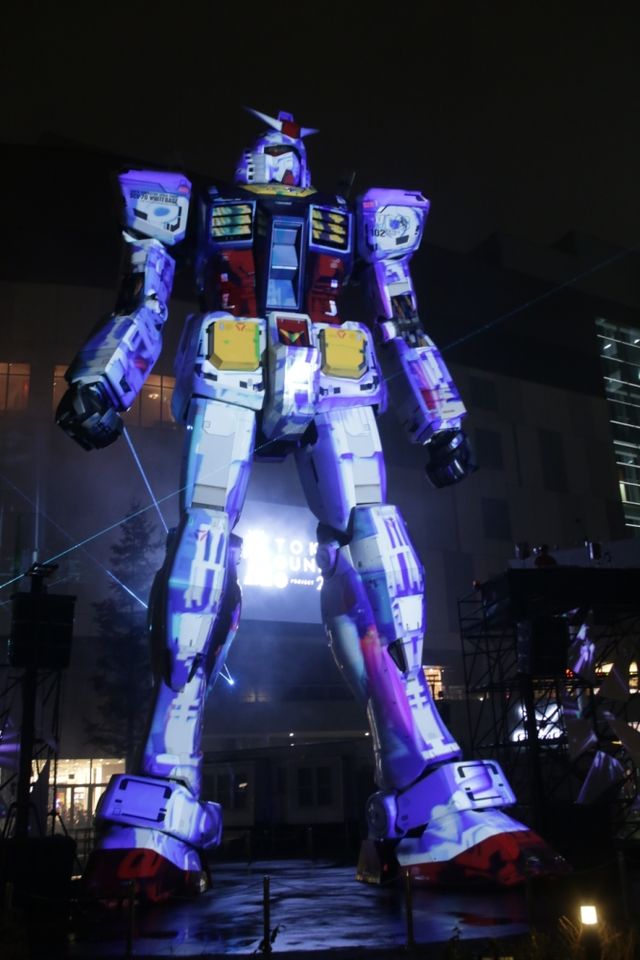 実物大ガンダムでプロジェクションマッピング！フォトギャラリー（8枚目）