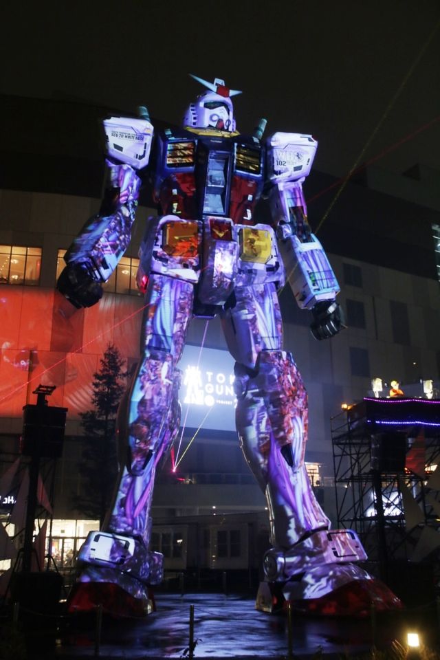 実物大ガンダムでプロジェクションマッピング！フォトギャラリー（9枚目）