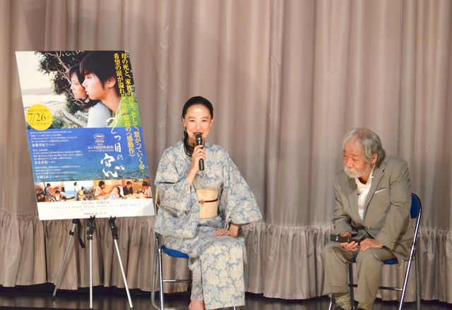 浴衣姿の河瀬直美監督と、出演者の常田富士男が登壇！映画『2つ目の窓』ティーチインフォトギャラリー（6枚目）