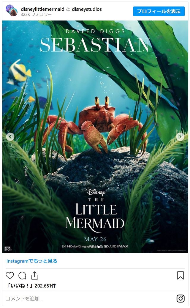 ディズニー実写版『リトル・マーメイド』キャラクタービジュアル（5枚目）