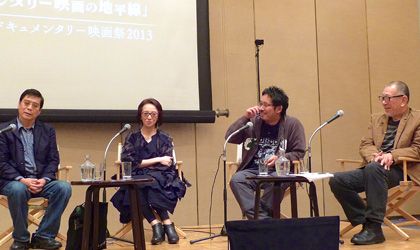 貴重なトークを展開した4監督（左から）原一男監督、ヤン・ヨンヒ監督、入江悠監督、崔洋一監督
