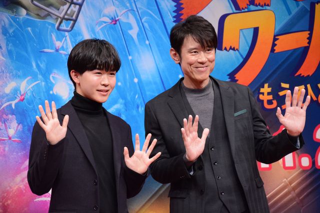 鈴木福、タートルネックが似合う！原田泰造とディズニー映画のイベント登場：フォトギャラリー