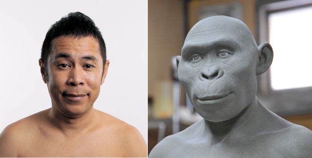 岡村がいかにして猿人の学術モデルを務めたのか…フォトギャラリー（4枚目）