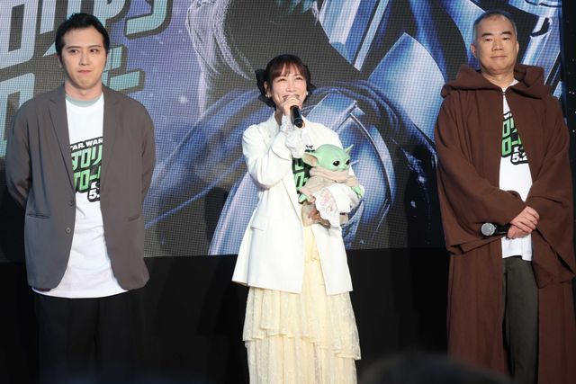 ももクロ・高城れに、グローグー抱えて登場！「STAR WARS GALAXY」in 聖地・有楽町お披露目イベント（4枚目）