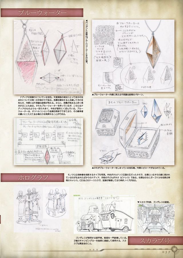 「ふしぎの海のナディア公式記録集」掲載ページサンプル（2枚目）