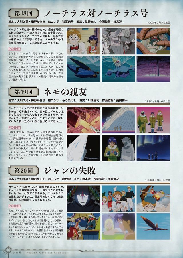 「ふしぎの海のナディア公式記録集」掲載ページサンプル（6枚目）