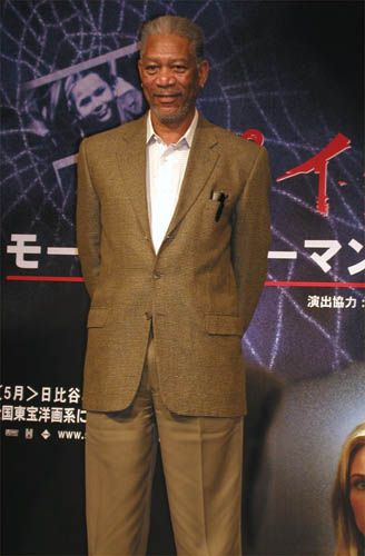 『スパイダー』モーガンフリーマン来日記者会見（真中瞳）（10枚目）