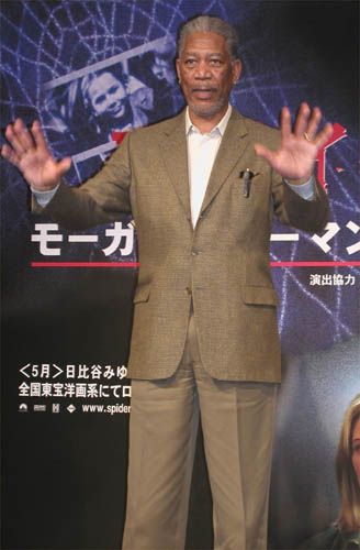 『スパイダー』モーガンフリーマン来日記者会見（真中瞳）（11枚目）