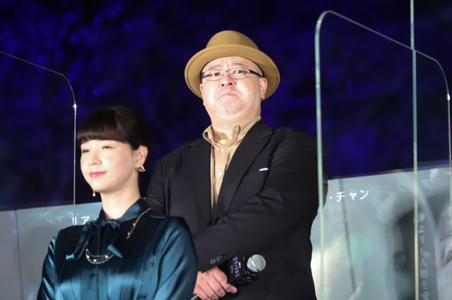 竹中直人、ニック・フューリー衣装で登壇！『エターナルズ』東京タワー10灯式イベント（9枚目）