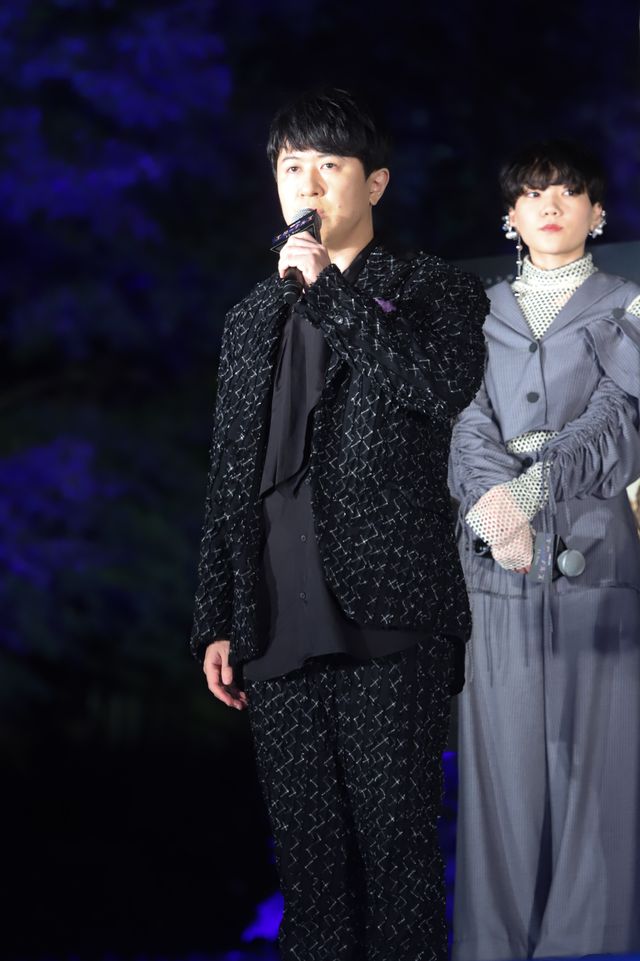 竹中直人、ニック・フューリー衣装で登壇！『エターナルズ』東京タワー10灯式イベント（11枚目）