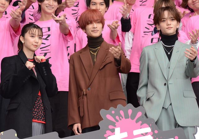 上白石萌歌、高橋恭平(なにわ男子)、中島颯太(FANTASTICS)