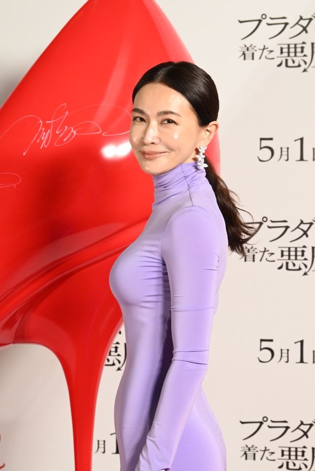 長谷川京子、タイトドレスで魅了『プラダを着た悪魔2』ジャパンプレミア：フォトギャラリー