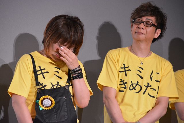 山寺宏一「こんなに泣いている松本梨香を見るのは初めて」『劇場版ポケットモンスター　キミにきめた！』初日舞台あいさつ（2枚目）