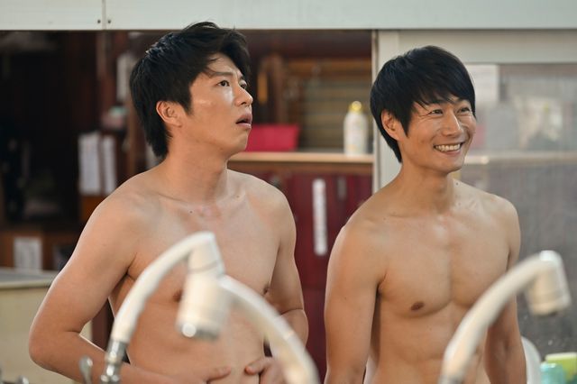 守りたい、この笑顔…「おっさんずラブ-in the sky-」銭湯デートカット：フォトギャラリー
