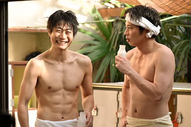 守りたい、この笑顔…「おっさんずラブ-in the sky-」銭湯デートカット（3枚目）