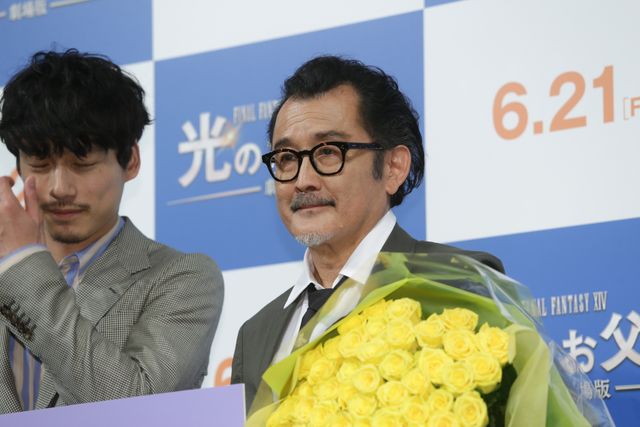 坂口健太郎、ヒゲ姿もイケメン！『劇場版　ファイナルファンタジーXIV 光のお父さん』父の日記念イベント（7枚目）