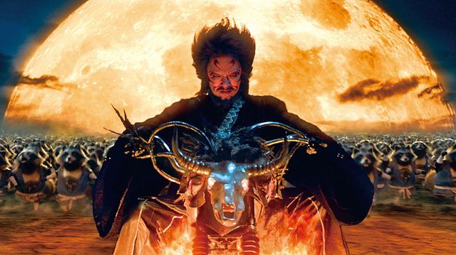 妖怪役・大沢たかお、狸を連れてバイクを走らせる!映画『妖怪大戦争 ガーディアンズ』場面カット:フォトギャラリー