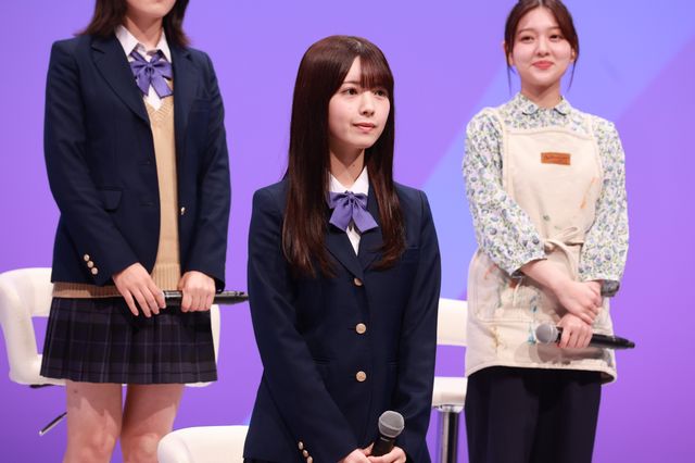 乃木坂46・賀喜遥香＆筒井あやめ、プラモデル組み立て対決に挑戦！ドラマ「量産型ルカ」記者会見（18枚目）