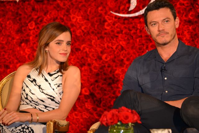 バラが似合う！エマ・ワトソン＆ルーク・エヴァンス『美女と野獣』LA会見フォトギャラリー：フォトギャラリー