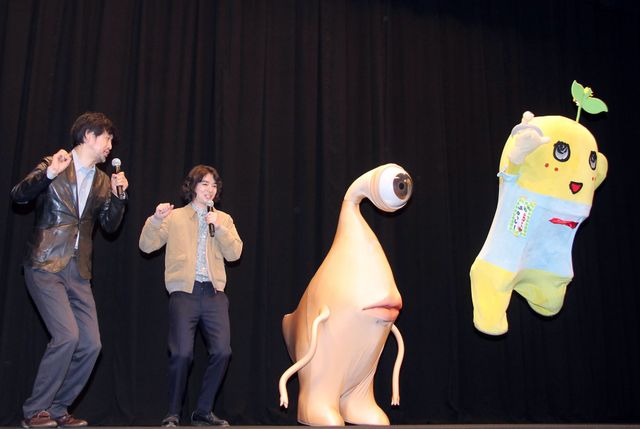ふなっしー、驚異的な跳躍！『寄生獣』×ふなっしーコラボイベントフォトギャラリー：フォトギャラリー
