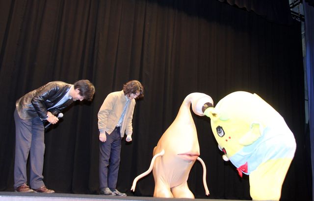 ふなっしー、驚異的な跳躍！『寄生獣』×ふなっしーコラボイベントフォトギャラリー（7枚目）