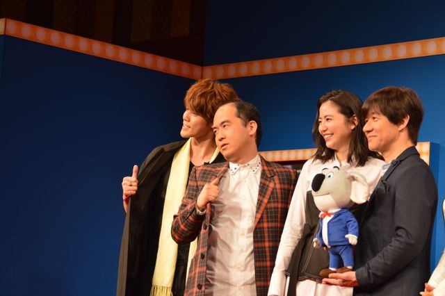 内村光良に「マモとマモーの共演ができてうれしい」とアピールする宮野真守　映画『SING／シング』日本語吹き替え版完成報告会フォトギャラリー（3枚目）