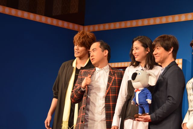 内村光良に「マモとマモーの共演ができてうれしい」とアピールする宮野真守　映画『SING／シング』日本語吹き替え版完成報告会フォトギャラリー（4枚目）