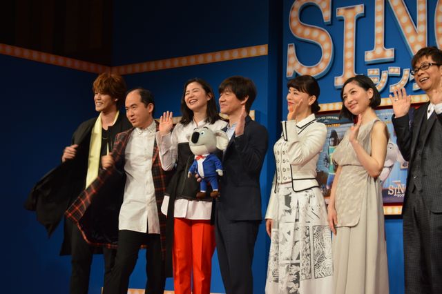 内村光良に「マモとマモーの共演ができてうれしい」とアピールする宮野真守　映画『SING／シング』日本語吹き替え版完成報告会フォトギャラリー（7枚目）