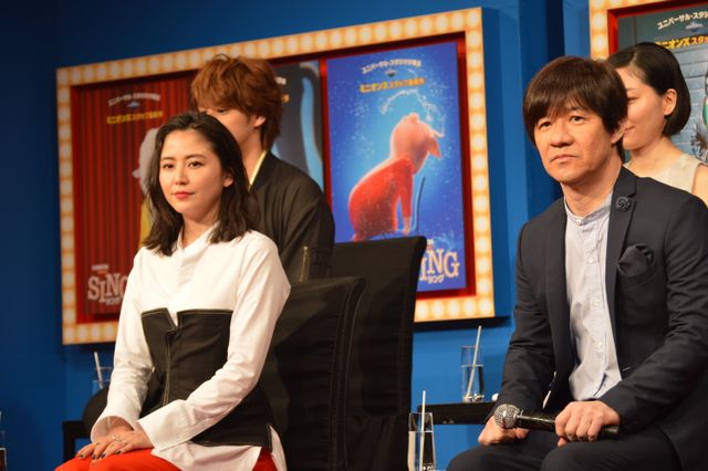 内村光良に「マモとマモーの共演ができてうれしい」とアピールする宮野真守　映画『SING／シング』日本語吹き替え版完成報告会フォトギャラリー（10枚目）
