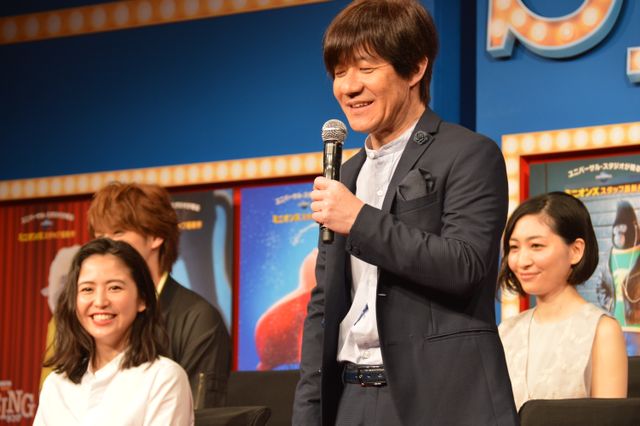 内村光良に「マモとマモーの共演ができてうれしい」とアピールする宮野真守　映画『SING／シング』日本語吹き替え版完成報告会フォトギャラリー（11枚目）