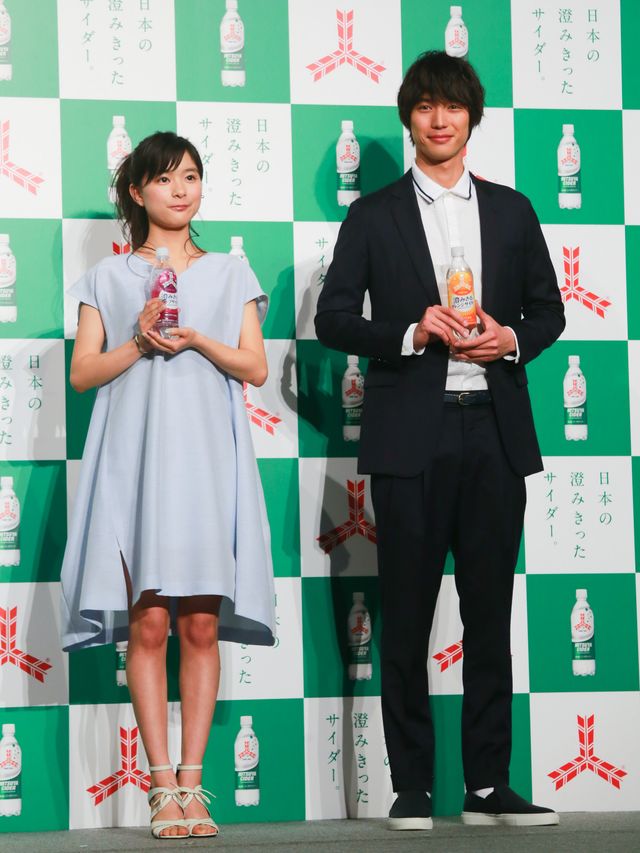 福士蒼汰と芳根京子が兄妹！高田純次は父親！三ツ矢サイダー新CMイベント写真ギャラリー（11枚目）