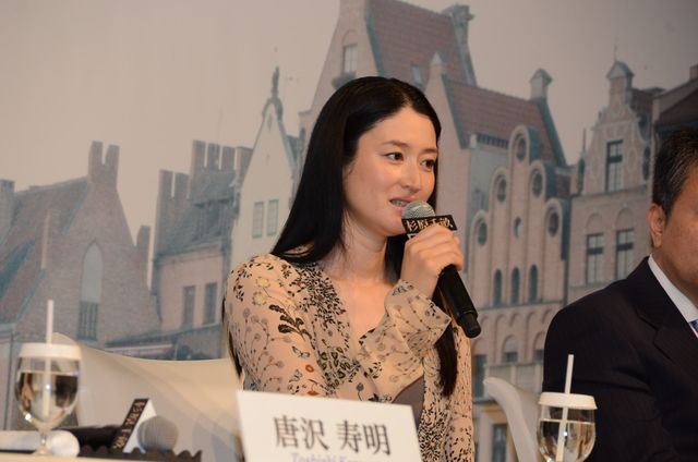 7月出産予定の小雪がふっくらおなかで登壇！『杉原千畝　スギハラチウネ』製作報告会見フォトギャラリー（7枚目）