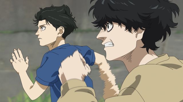 『ひゃくえむ。』よりトガシ(声:松坂桃李)と小宮(声:染谷将太)