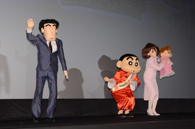ももクロがハマっているもの！イラストで表現『映画クレヨンしんちゃん　爆盛！カンフーボーイズ　～拉麺大乱～』公開記念舞台あいさつ（2枚目）