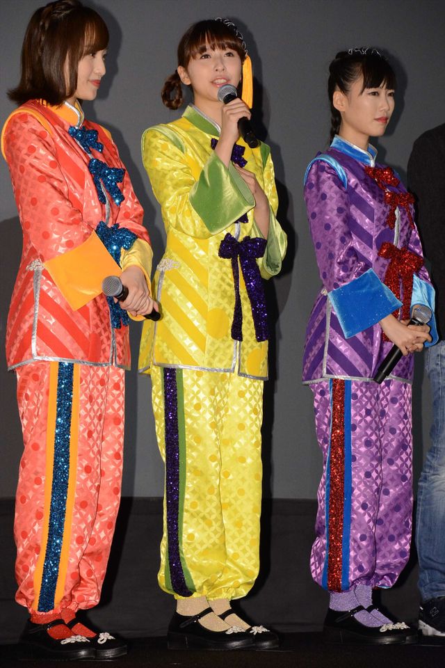 ももクロがハマっているもの！イラストで表現『映画クレヨンしんちゃん　爆盛！カンフーボーイズ　～拉麺大乱～』公開記念舞台あいさつ（12枚目）