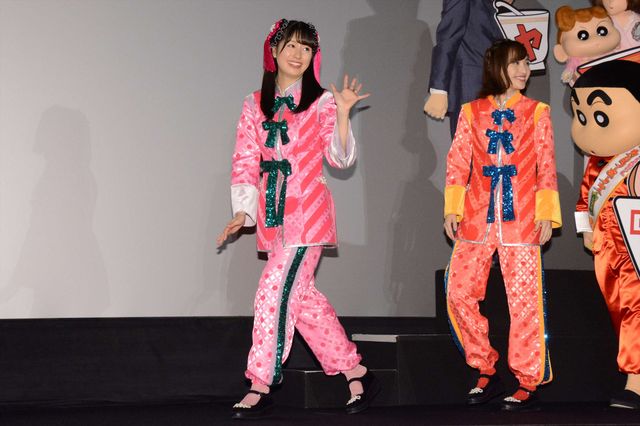 ももクロがハマっているもの！イラストで表現『映画クレヨンしんちゃん　爆盛！カンフーボーイズ　～拉麺大乱～』公開記念舞台あいさつ（25枚目）