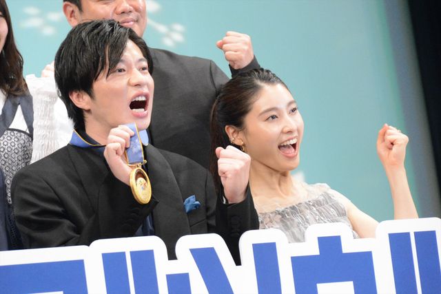 田中圭主演『ヒノマルソウル』完成披露に豪華キャストずらり！土屋太鳳、山田裕貴、眞栄田郷敦、小坂菜緒ら（16枚目）