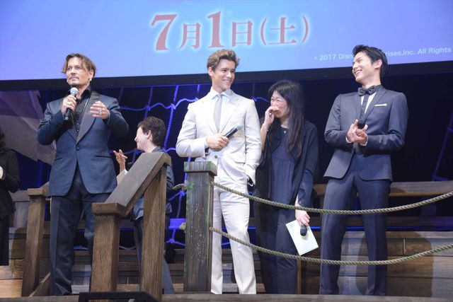 ジョニー・デップ、中川大志＆栗山千明に再会ハグも！『パイレーツ・オブ・カリビアン／最後の海賊』夏祭りプレミア！（16枚目）