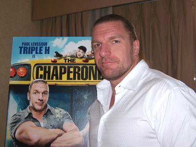 アメリカの人気プロレスラー、トリプルHが新作映画について語る!3人の