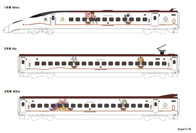 熊本駅がケマモト駅に変身！「妖怪ウォッチ」ラッピング電車フォトギャラリー（2枚目）