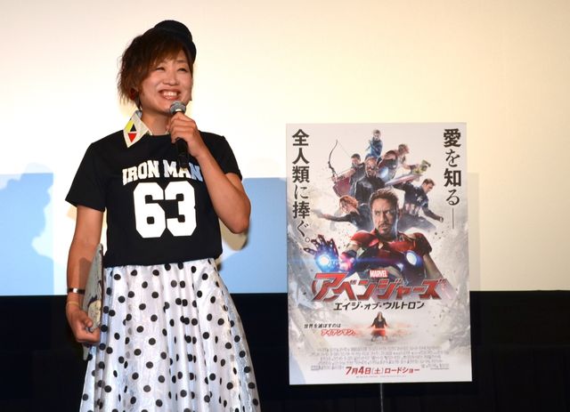 映画『アベンジャーズ／エイジ・オブ・ウルトロン』大ヒット御礼舞台あいさつ（2枚目）