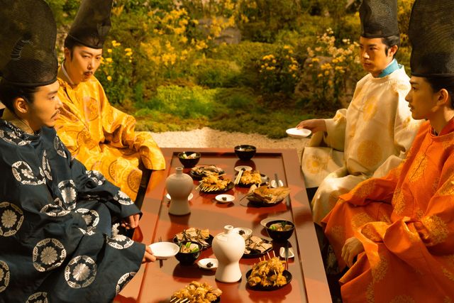 「光る君へ」F4の宴席に登場した料理　第30回場面写真（4枚目）