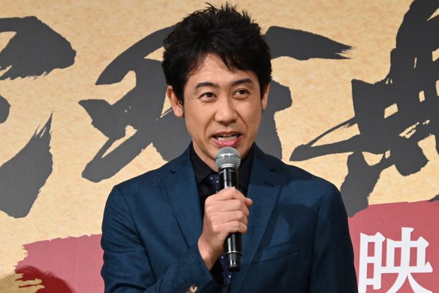 トイレにこもって…ハプニングにも笑顔の長尾謙杜（なにわ男子）　映画『室町無頼』公開御礼舞台あいさつ（3枚目）