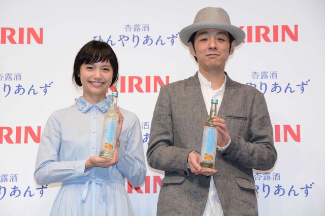 宮崎あおい＆宮藤官九郎が夫婦役！キリン「杏露酒　ひんやりあんず」CM発表会ギャラリー（2枚目）