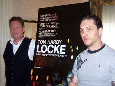 （左から）スティーヴン・ナイト監督、トム・ハーディ
