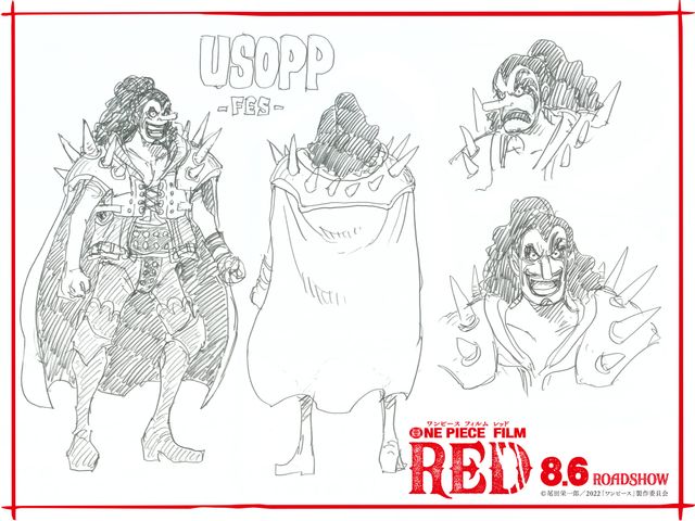 尾田栄一郎描き下ろし！『ONE PIECE FILM RED』麦わらの一味の設定画（3枚目）