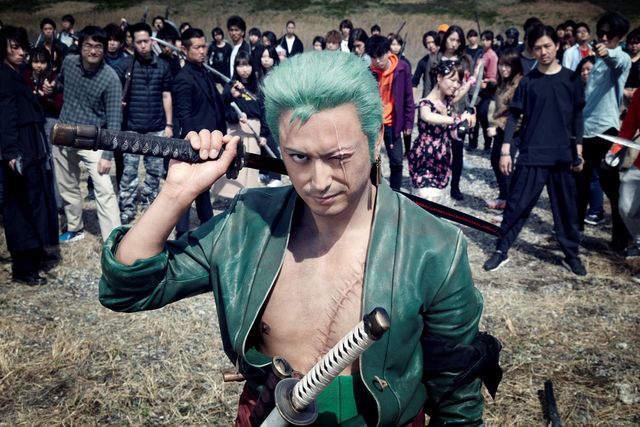 ワンピース実写CM「ゾロ　斬られ役」仕事の様子（7枚目）