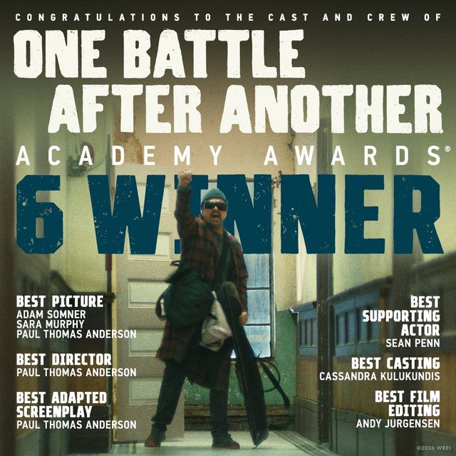 最多6部門で受賞した『ワン・バトル・アフター・アナザー』受賞記念画像